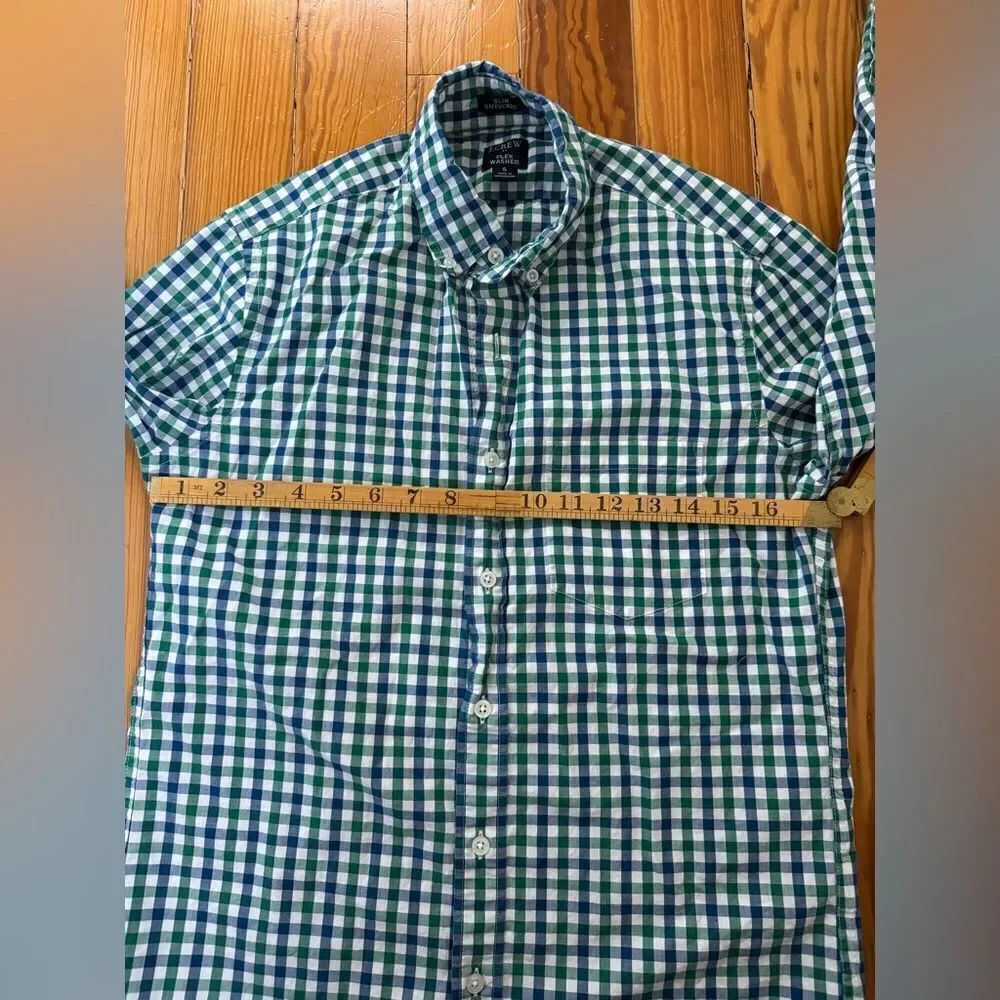 J Crew Gingham Button-down Shirt